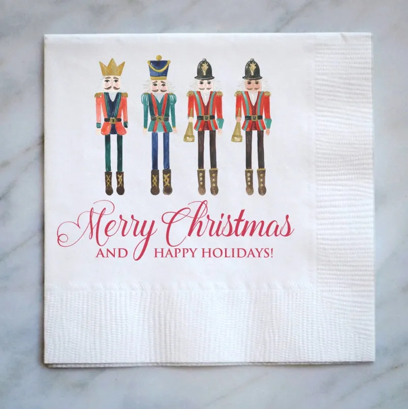 Custom Full Color Merry Christmas 3ply Napkins