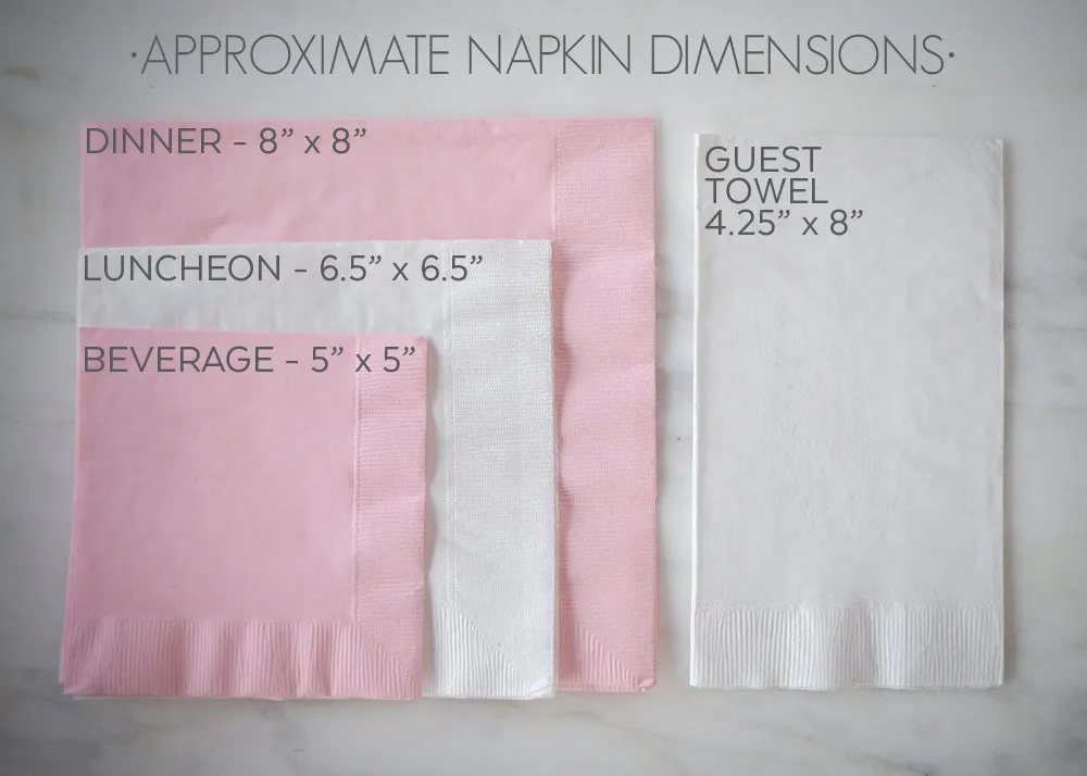 Custom Initial Names Napkins