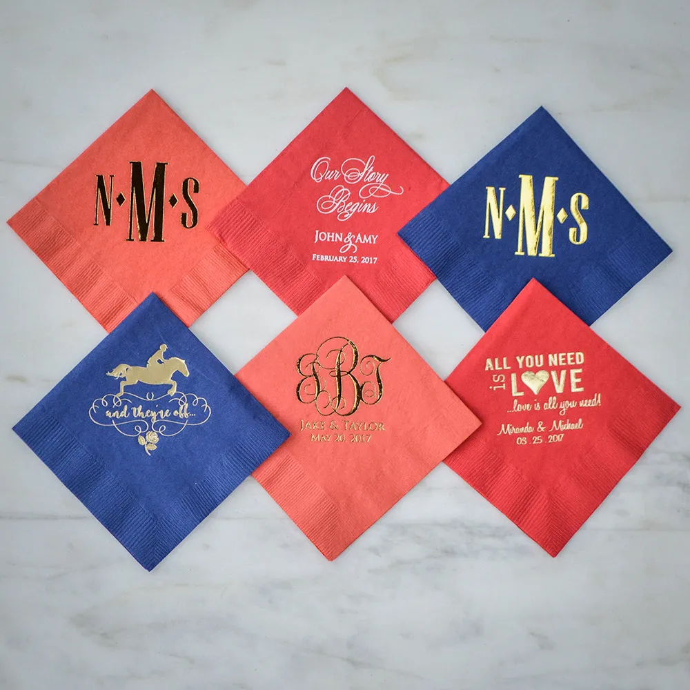 Custom Printed Party Cocktail Napkins