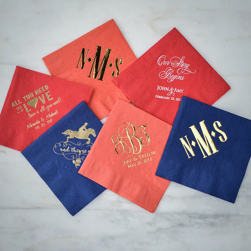 Custom Printed Party Cocktail Napkins