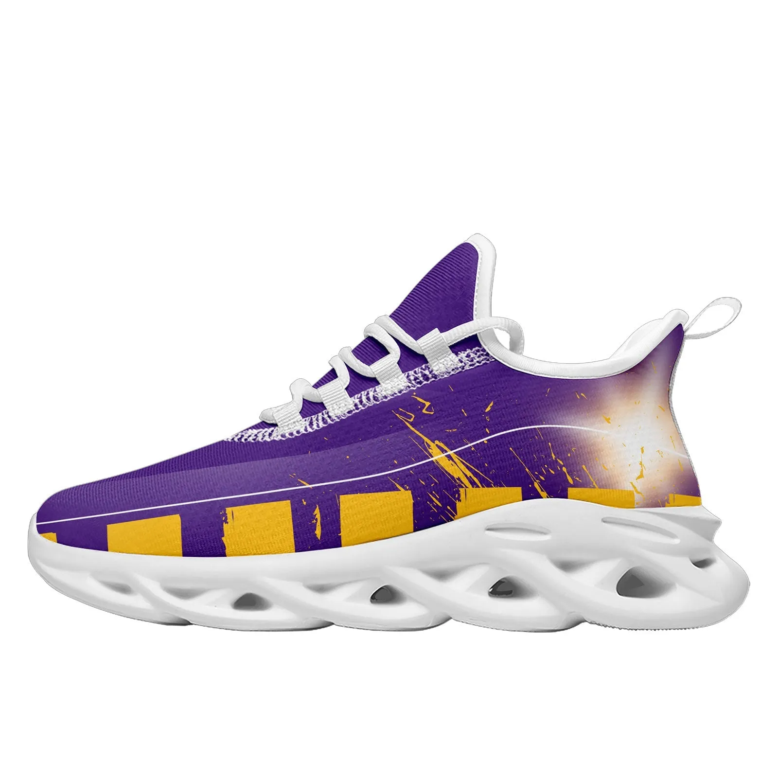 Custom Purple Yellow Minnesota Maxsoul Shoes Personalized Sneaker FN003-D020260-17 Custom Online