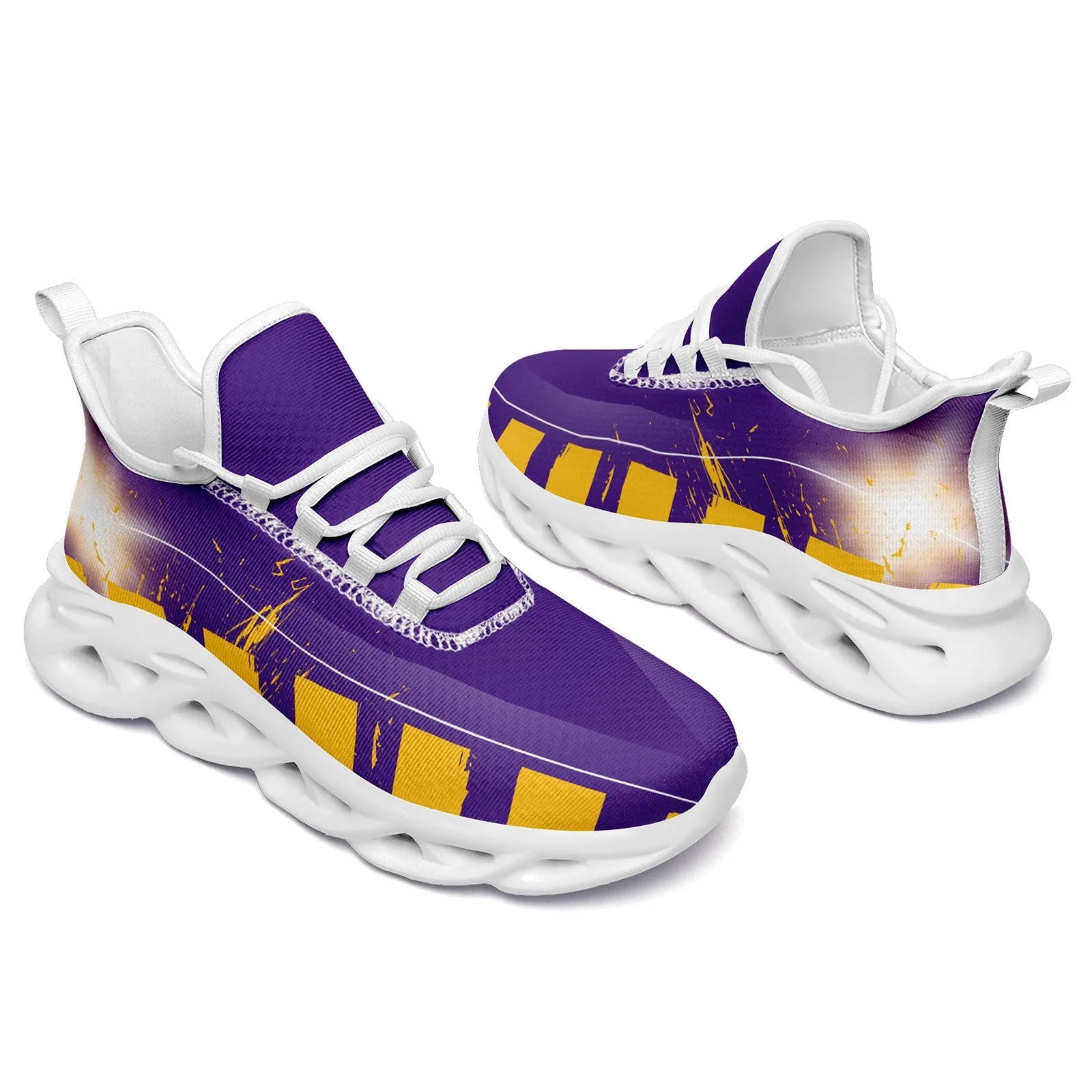 Custom Purple Yellow Minnesota Maxsoul Shoes Personalized Sneaker FN003-D020260-17 Custom Online