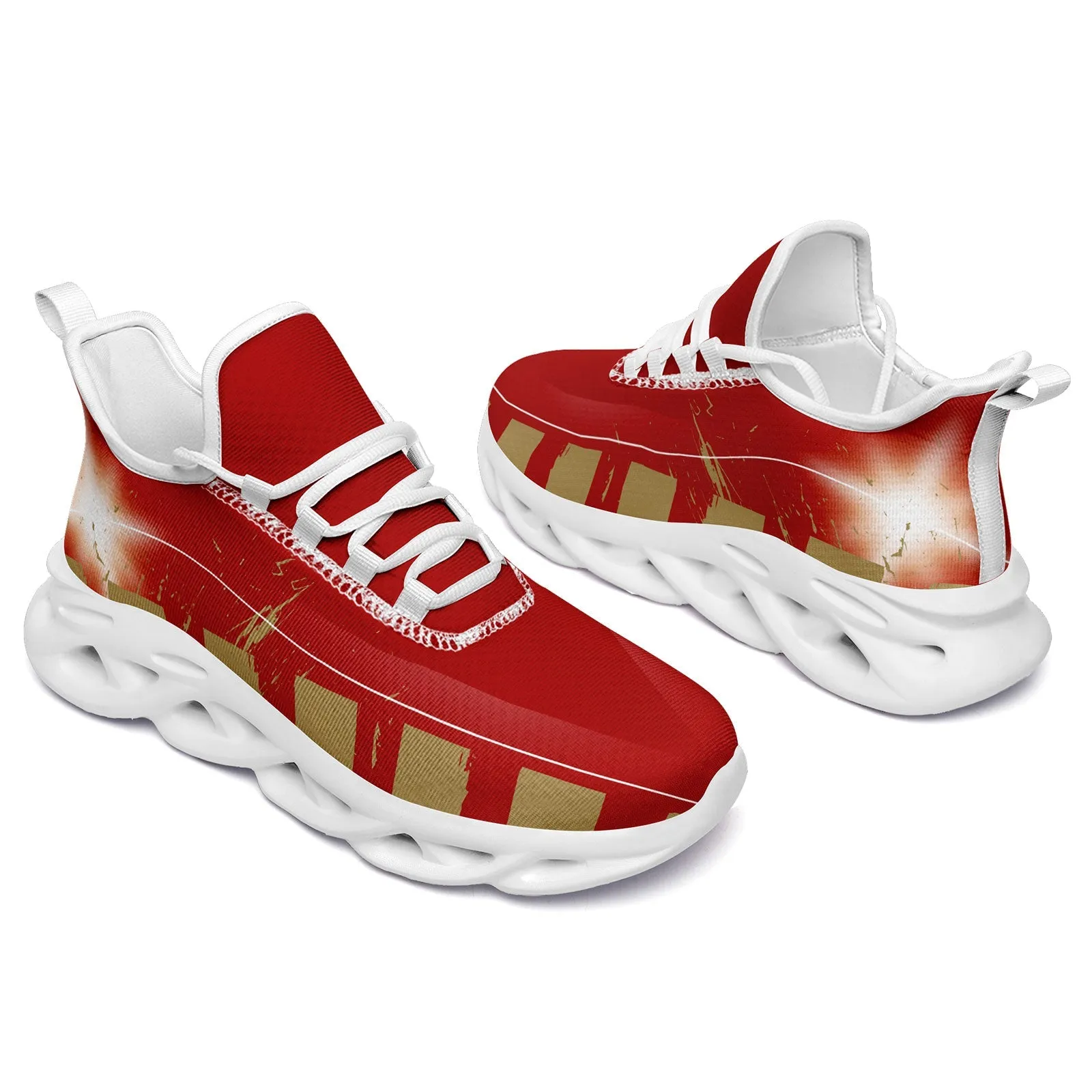 Custom Red Yellow San Francisco Maxsoul Shoes Personalized Sneaker FN003-D020260-25 Custom Online