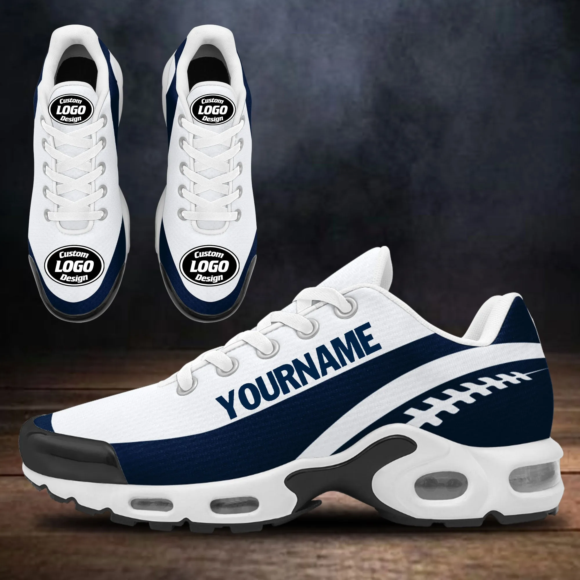 Custom White Black TN Shoes Personalized Sneakers TN-D020077-9