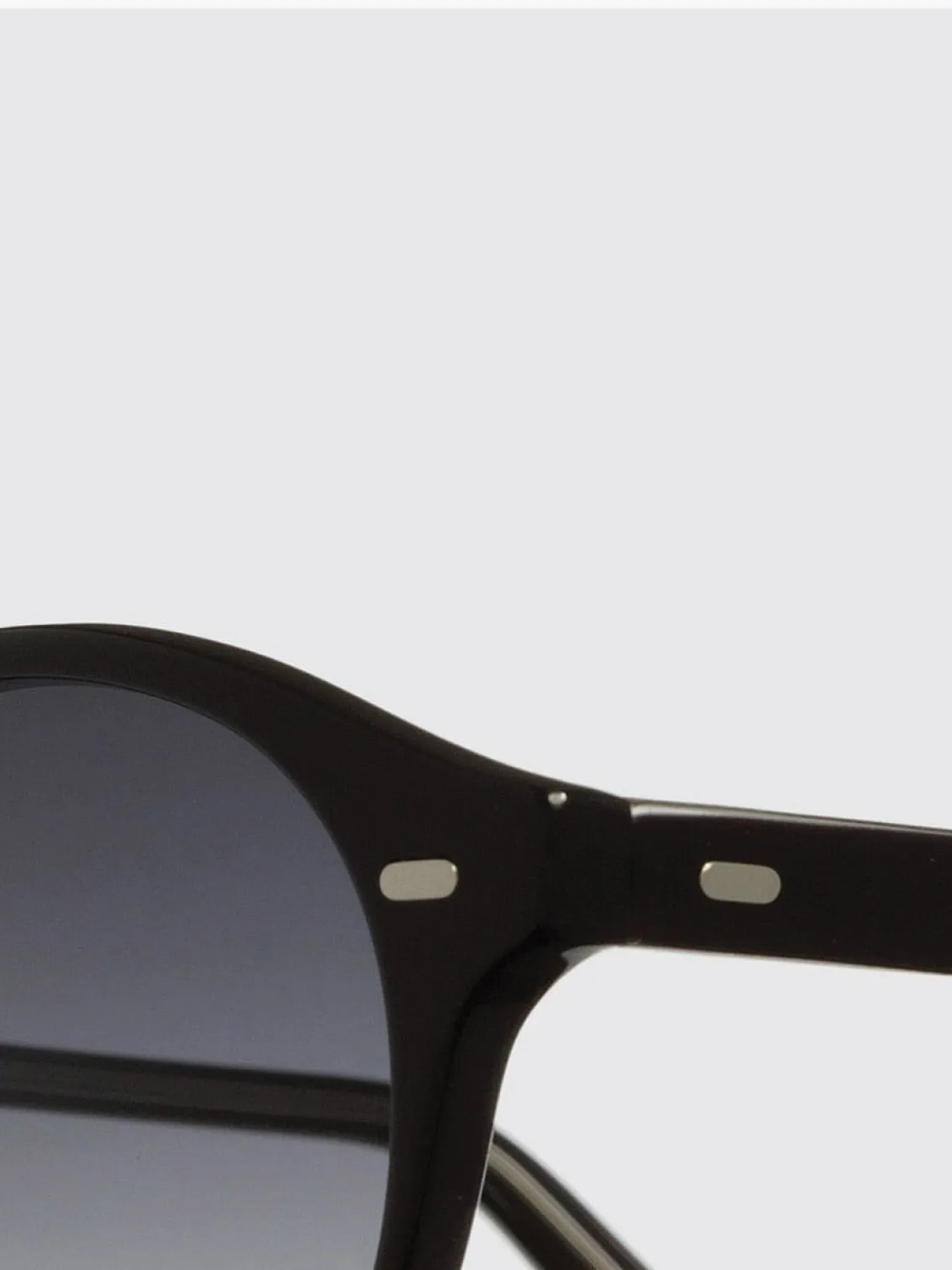 Cutler and Gross Round Black Acetate Sunglasses