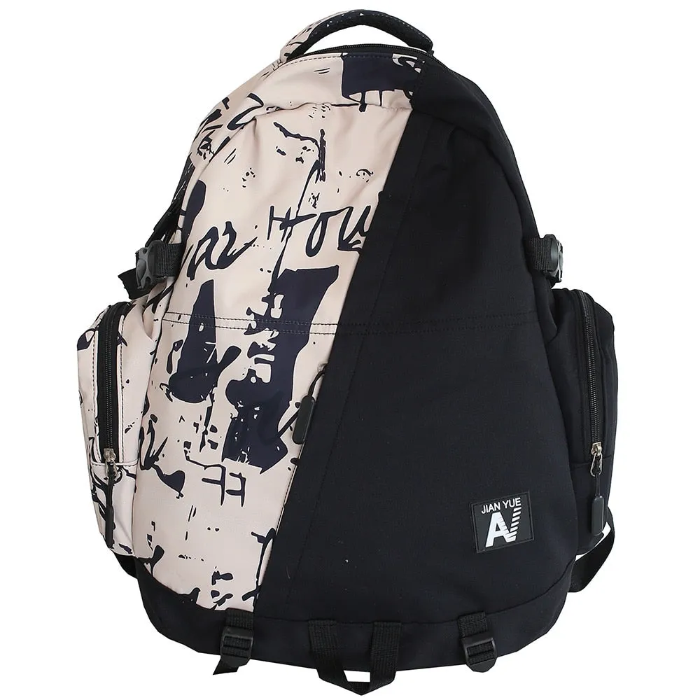 deanwangkt High Capacity Men Graffiti Backpack Camouflage Laptop Book Boy School Bag Female Fashion Women Cool Student Backpack Male Travel