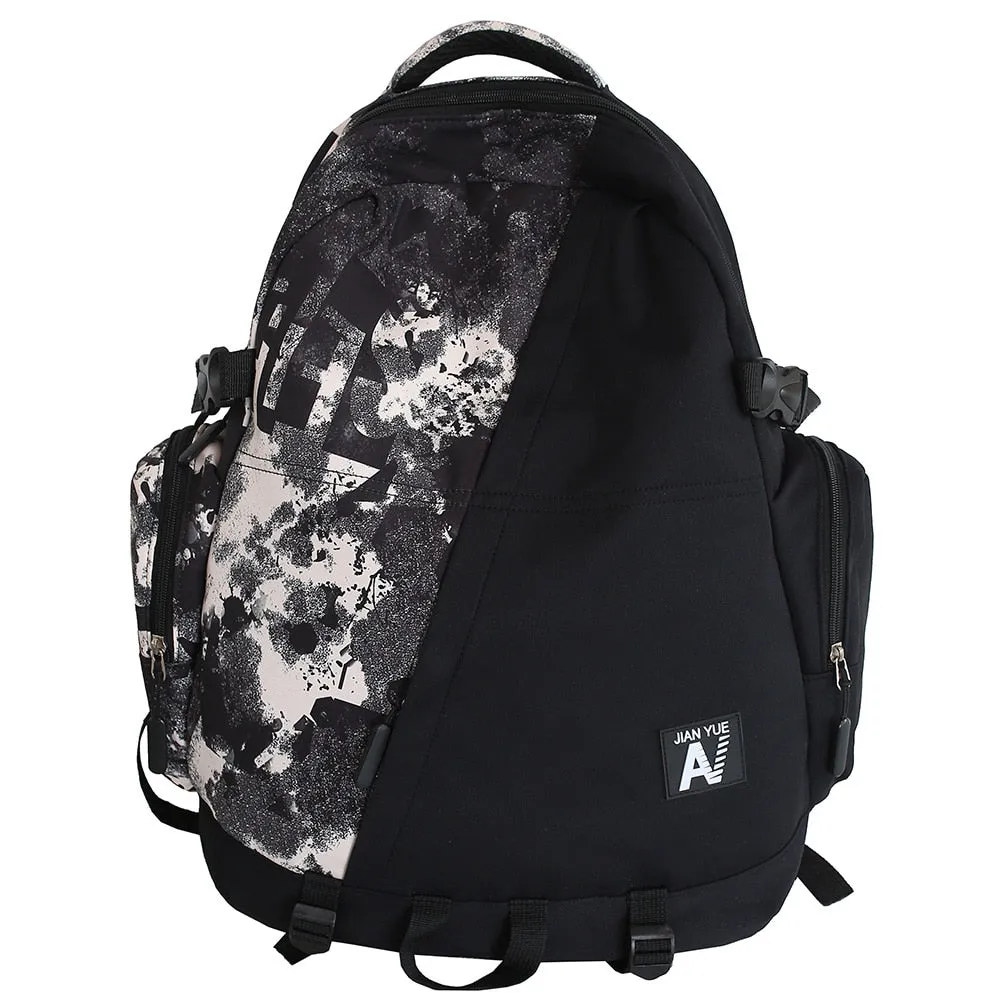 deanwangkt High Capacity Men Graffiti Backpack Camouflage Laptop Book Boy School Bag Female Fashion Women Cool Student Backpack Male Travel