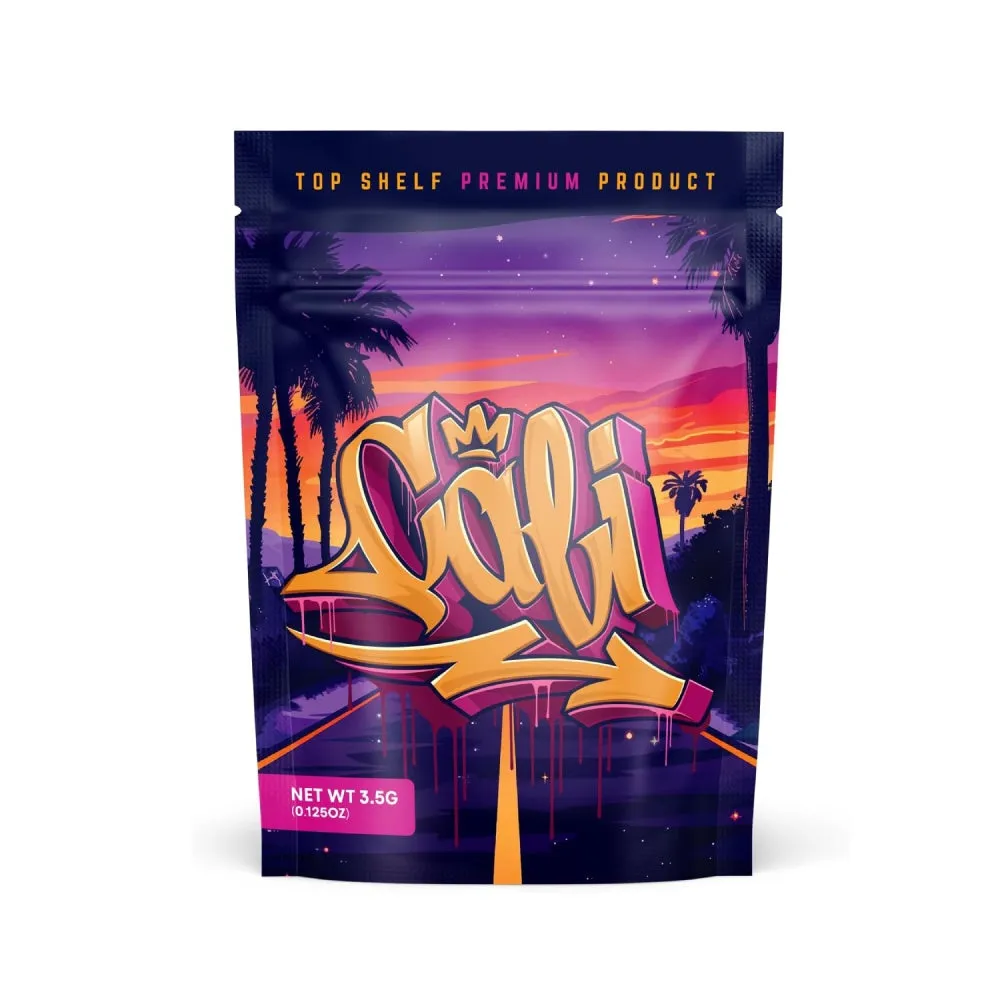 Designed Mylar Bag - Cali Top Shelf Premium - 9.8cm x 13cm - Each