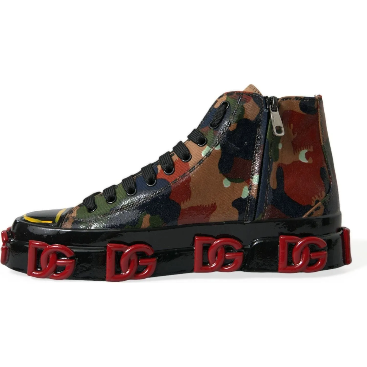 Dolce & Gabbana Chic Multicolor High-Top Sneakers