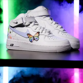 Floral Colorful Butterfly Custom Air Force 1