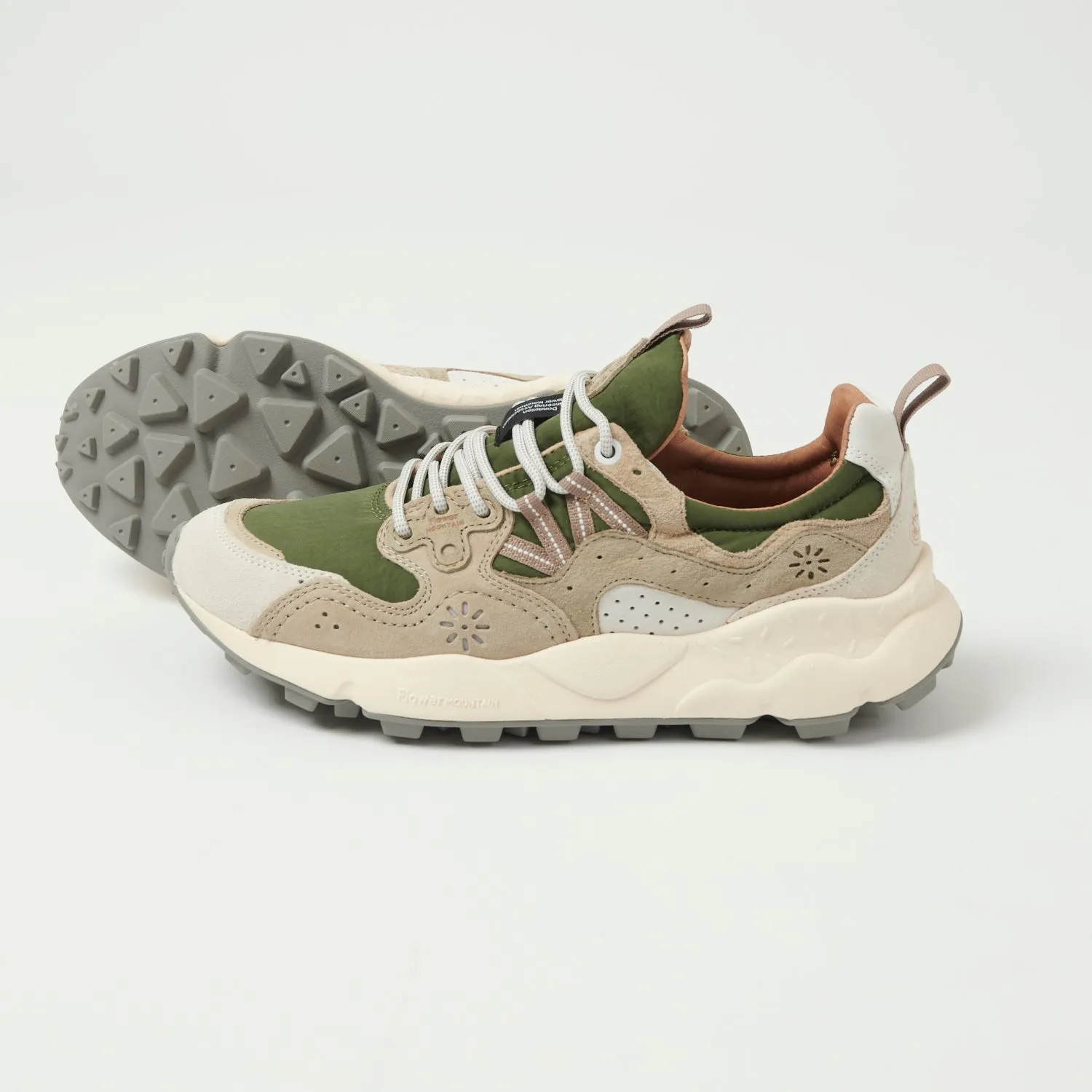 Flower Mountain Yamano 3 - White/Military/Green