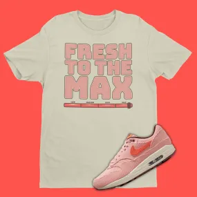 Fresh To The Max Nike Air Max 1 Corduroy Coral Stardust Matching T-Shirt