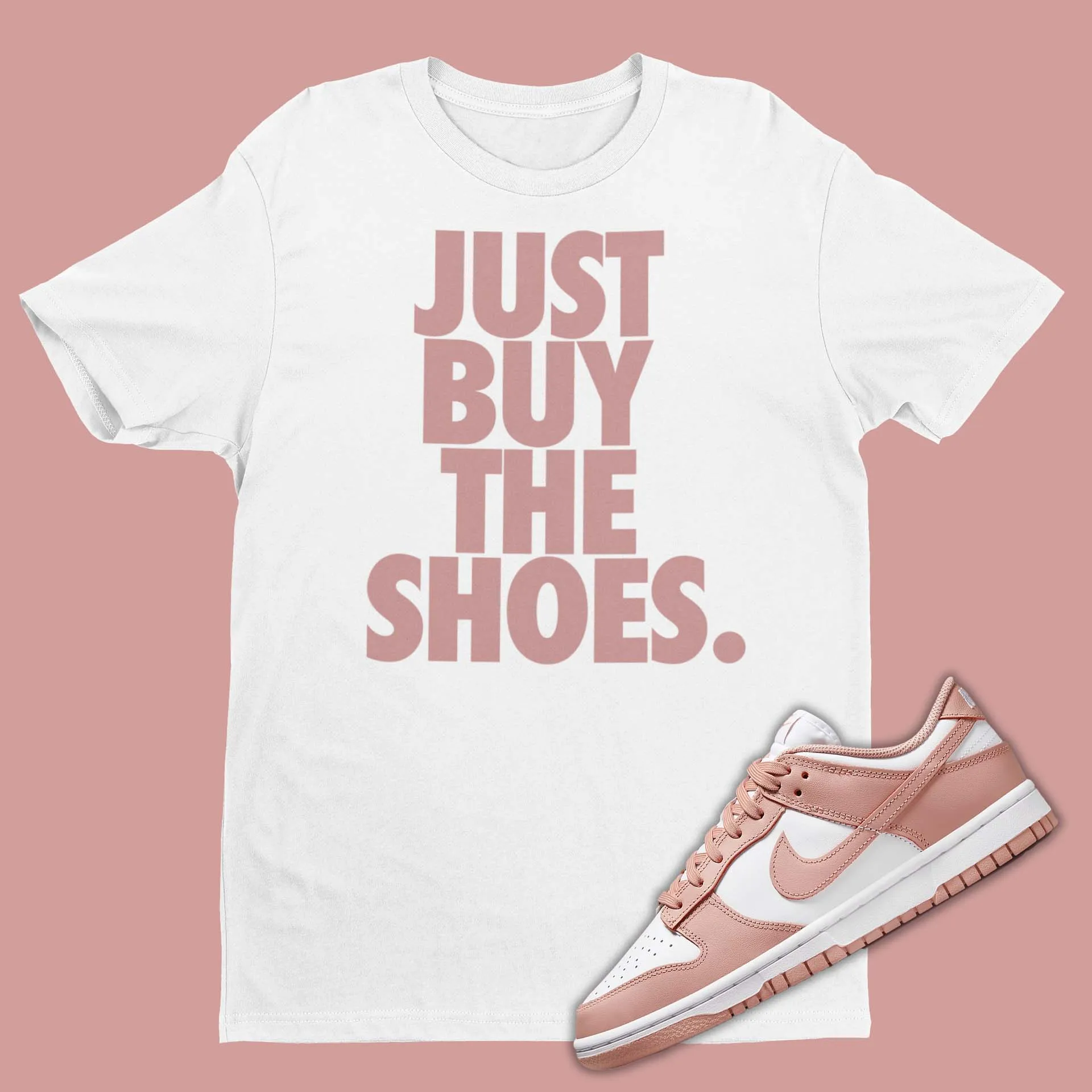 Get the Perfect Match: Nike Dunk Low Rose Whisper Shirt