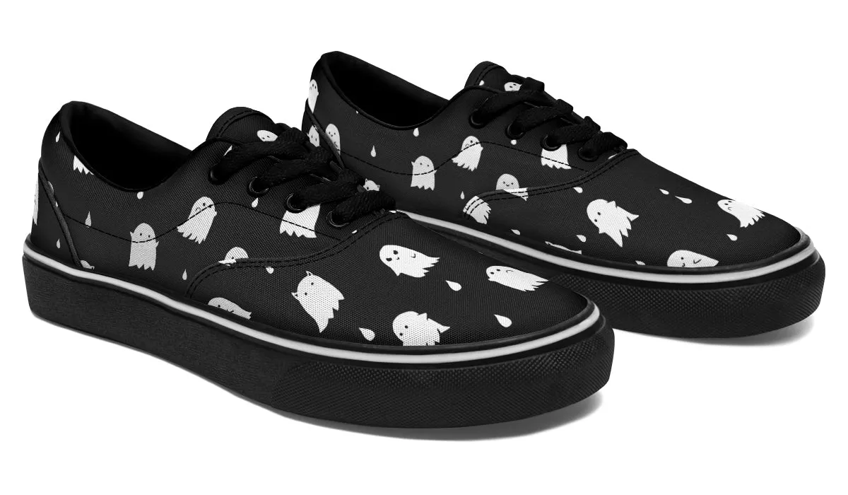 Ghost Party Street Sneakers - Premium Vegan Canvas Sneakers with Durable Waffle Soles