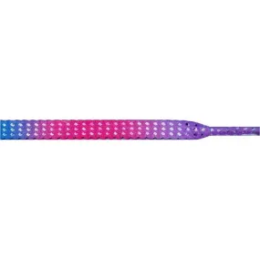 Glitter Flat 1/4" - Rainbow (12 Pair Pack) Shoelaces