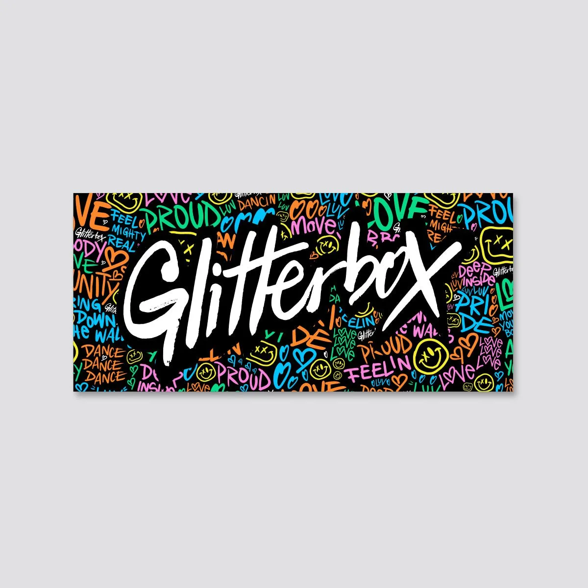 Glitterbox Graffiti Sticker