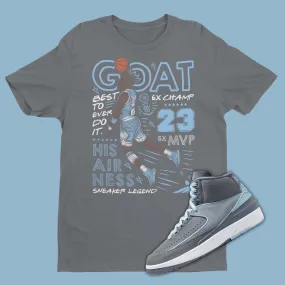 GOAT Air Jordan 2 Cool Grey Matching Tee