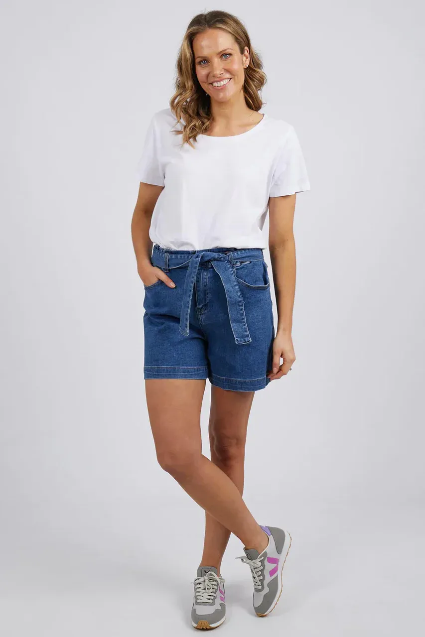 Gracie Denim Short in Dark Blue