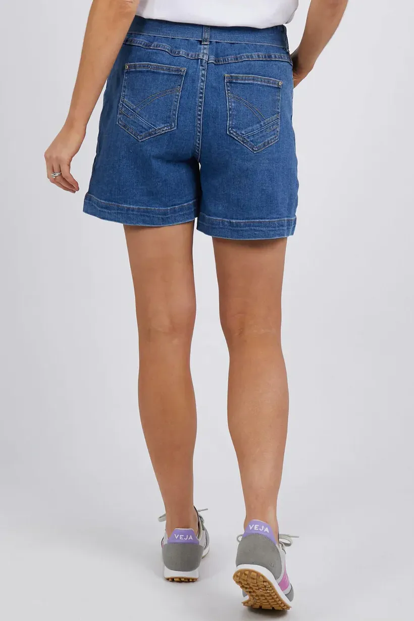 Gracie Denim Short in Dark Blue