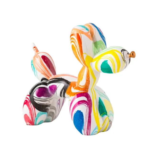 Graffiti Balloon Dog Statue