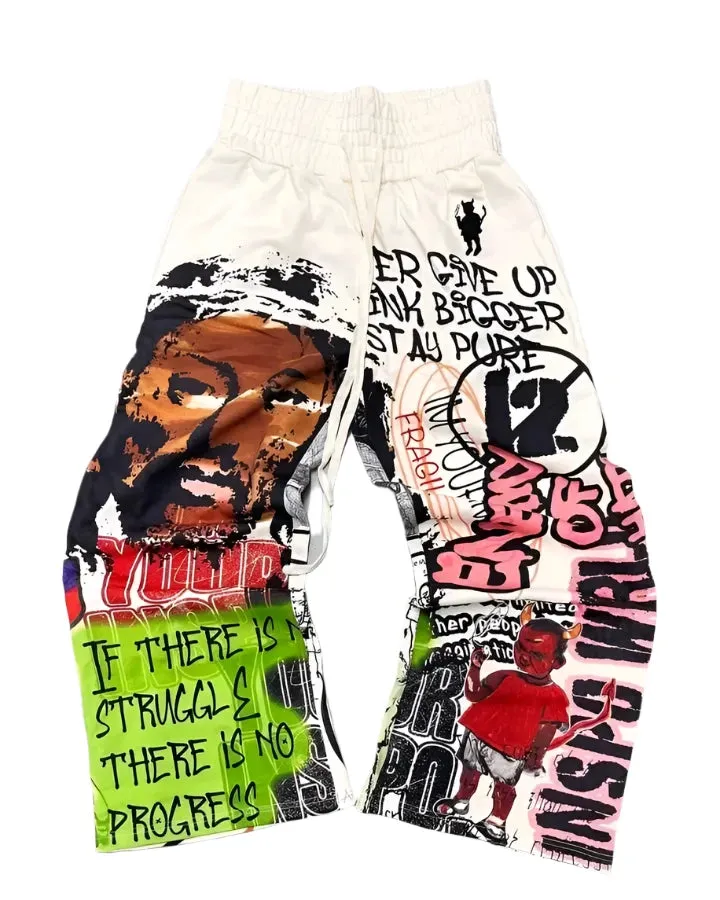 Graffiti Print Sweatpants