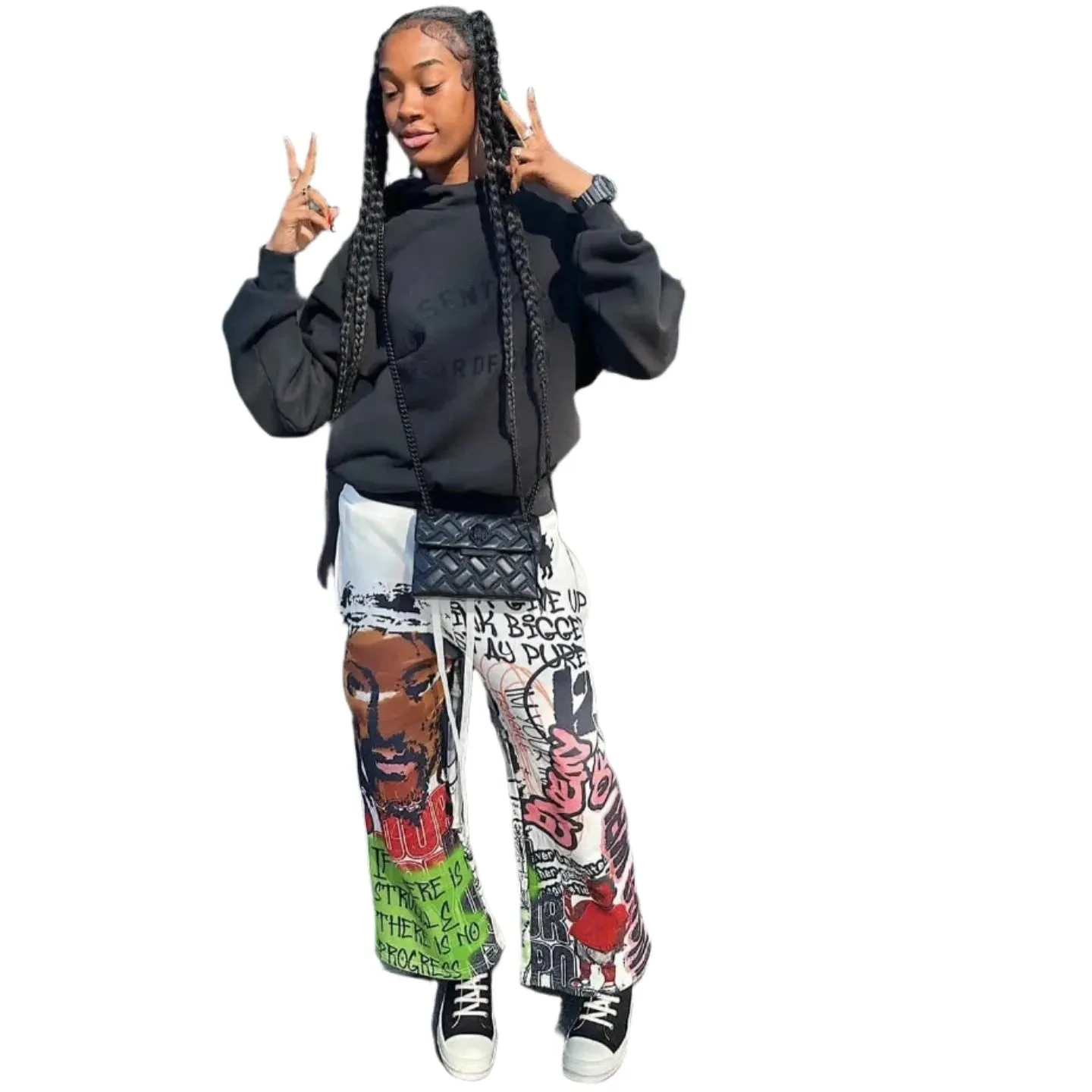 Graffiti Print Sweatpants