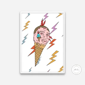 Gucci Mane Ice Cream Hip Hop Poster PRINTABLE WALL ART, Hip Hop Culture Poster, Urban Art Print, Hypebeast Poster, Street Style Music Poster