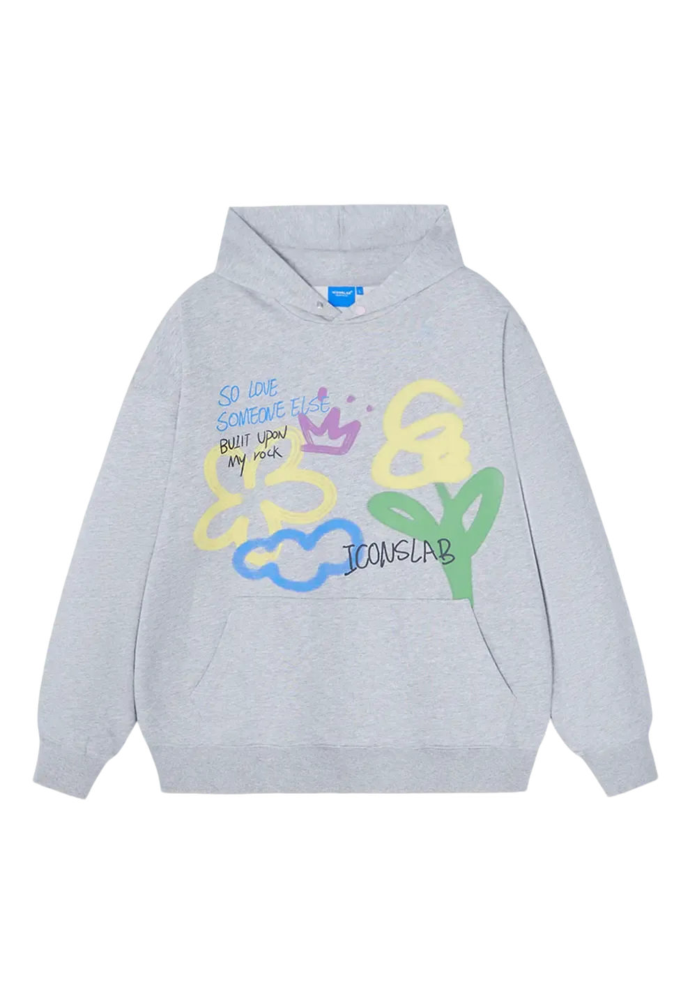 Hand Painted Colorful Floral Hoodie