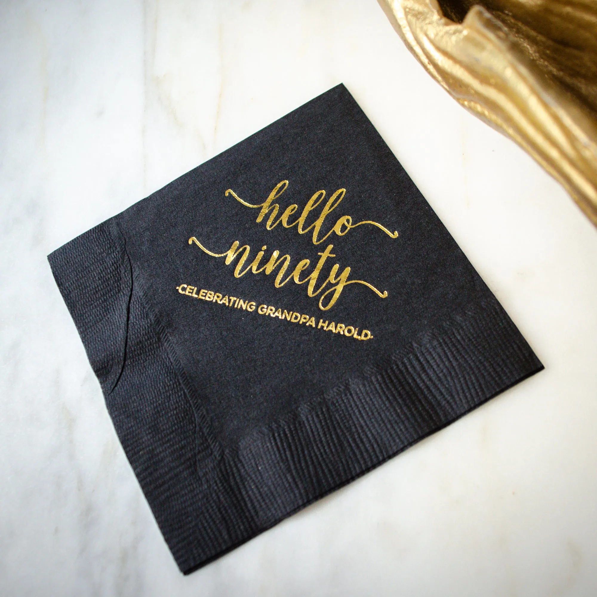 Hello Ninety Birthday Celebration Napkins