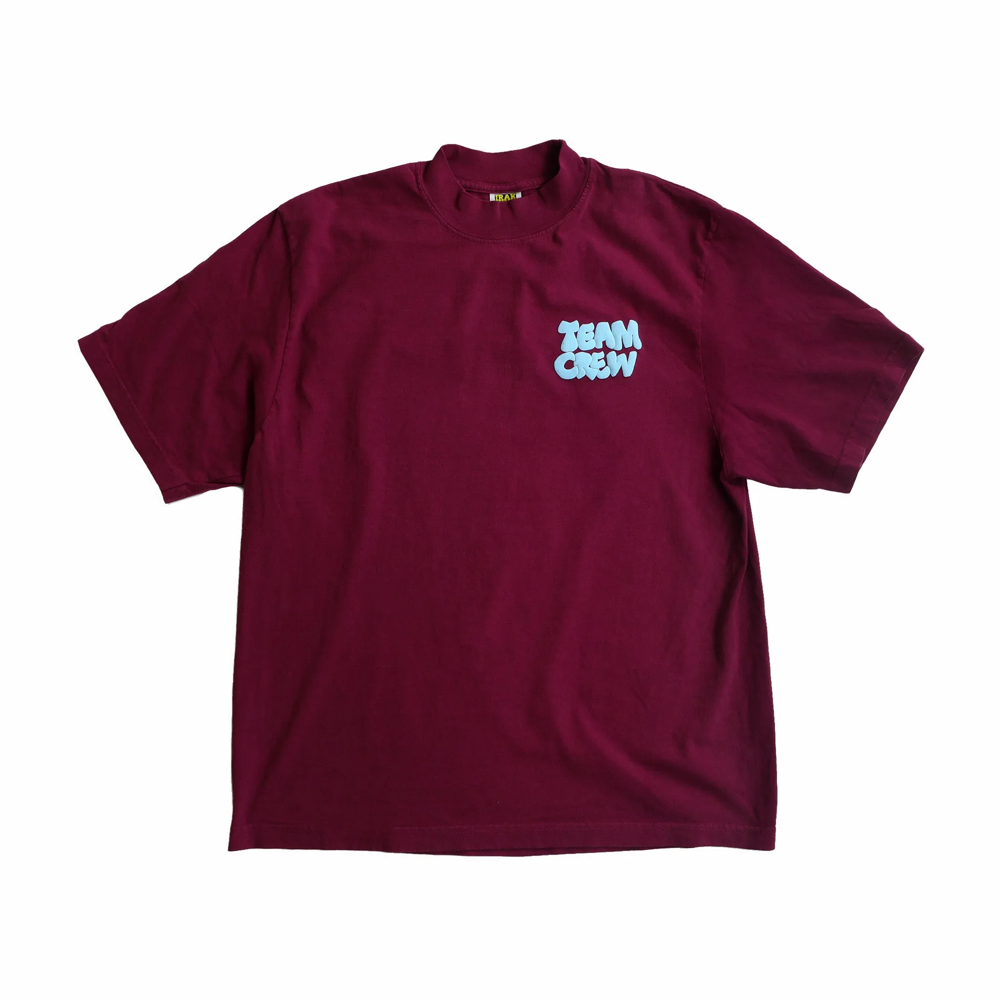 IRAK Mock Neck Puff Tee (Ruby)