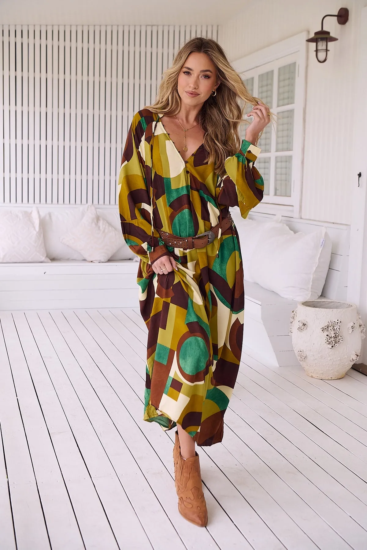 Jaase Bree Maxi Dress Long Sleeve - Bardot Collection