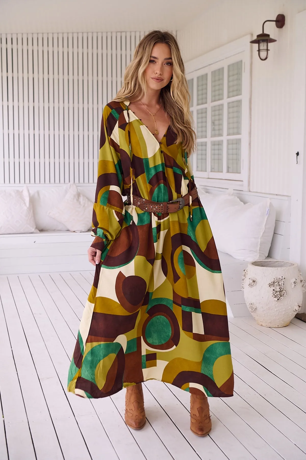 Jaase Bree Maxi Dress Long Sleeve - Bardot Collection