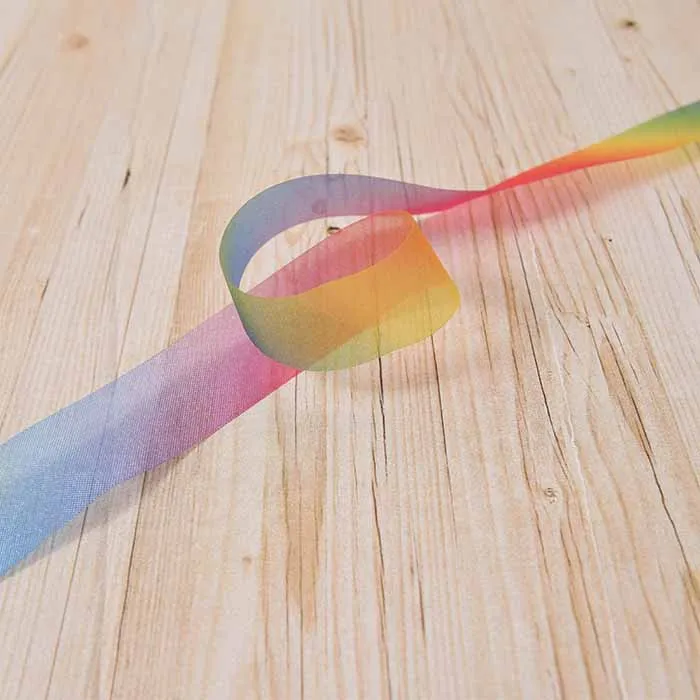 Konishi Ribbon Rainbow Organdy Ribbon 18mm