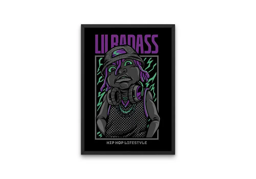 Lil Badass Hip Hop Poster PRINTABLE ART, Hip Hop Culture Poster, Urban Art Print, Badass Funky, Hip Hop Lifestyle, Graffiti Print, Music Poster