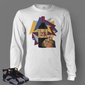 Long Sleeve T Shirt To Match Retro Air Jordan 7 Bordeaux Shoe