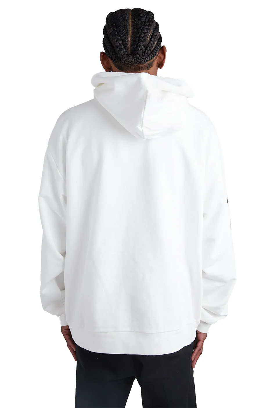 Marni Graffiti Logo Hoodie 'Natural White'