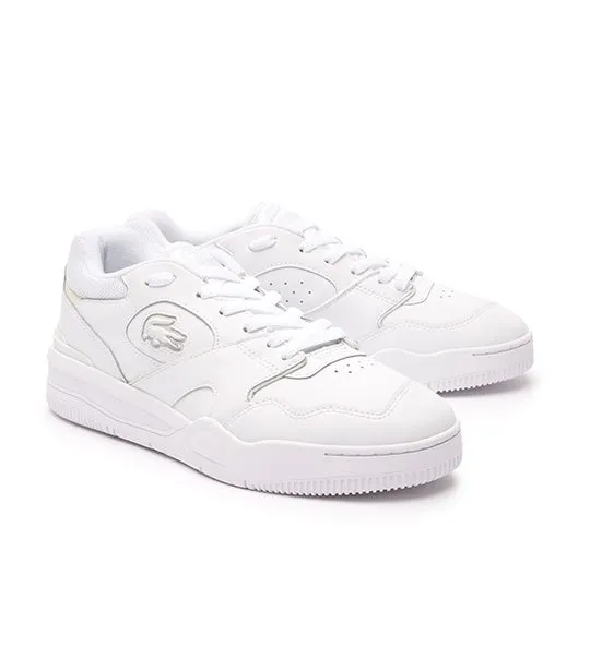 Men's Lineshot Premium Leather Trainers White/White