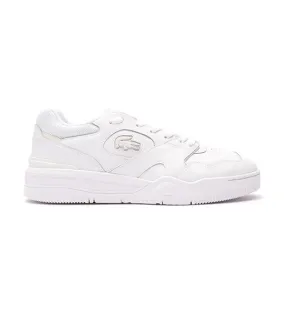 Men's Lineshot Premium Leather Trainers White/White