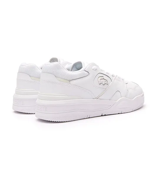 Men's Lineshot Premium Leather Trainers White/White