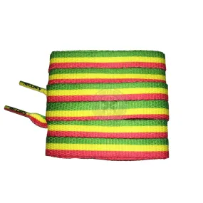 Mr Lacy Printies - Rasta Shoelaces