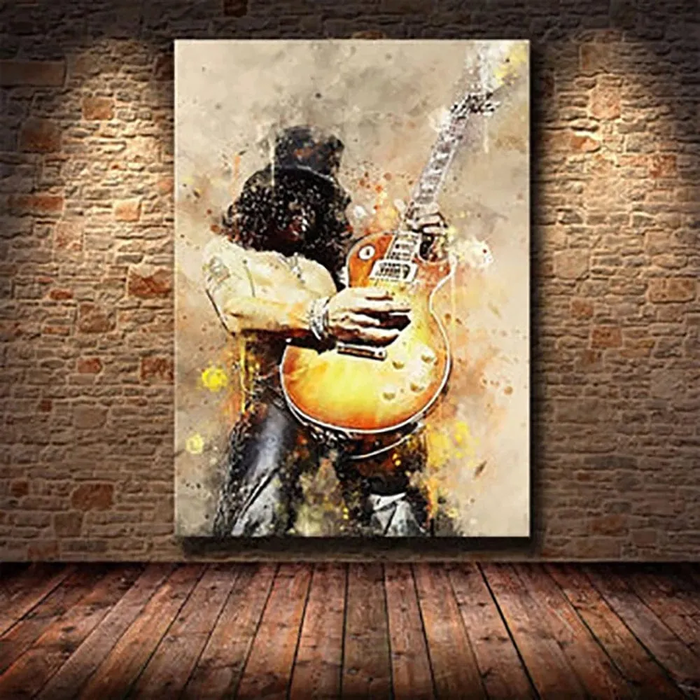 Music Legends Graffiti Watercolour Canvas Prints Famous Hip Hop Rock Pop Rap Wall Art