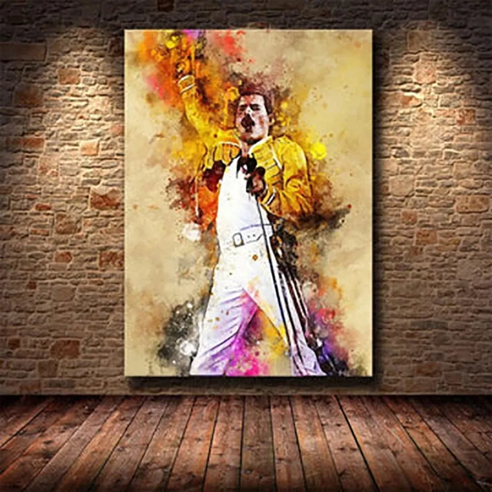 Music Legends Graffiti Watercolour Canvas Prints Famous Hip Hop Rock Pop Rap Wall Art