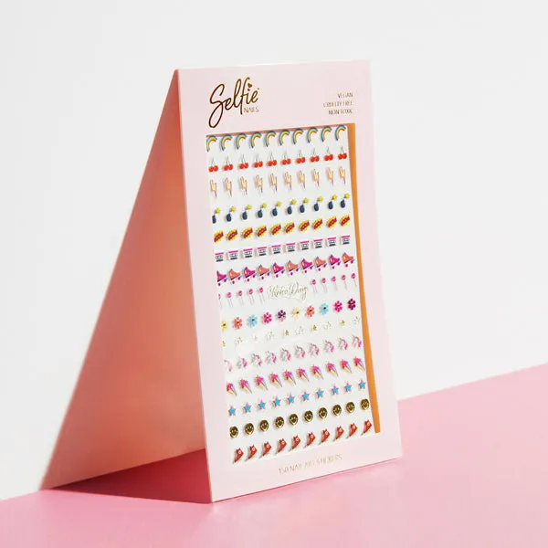 Nail Art Stickers 150pk - Retro Days