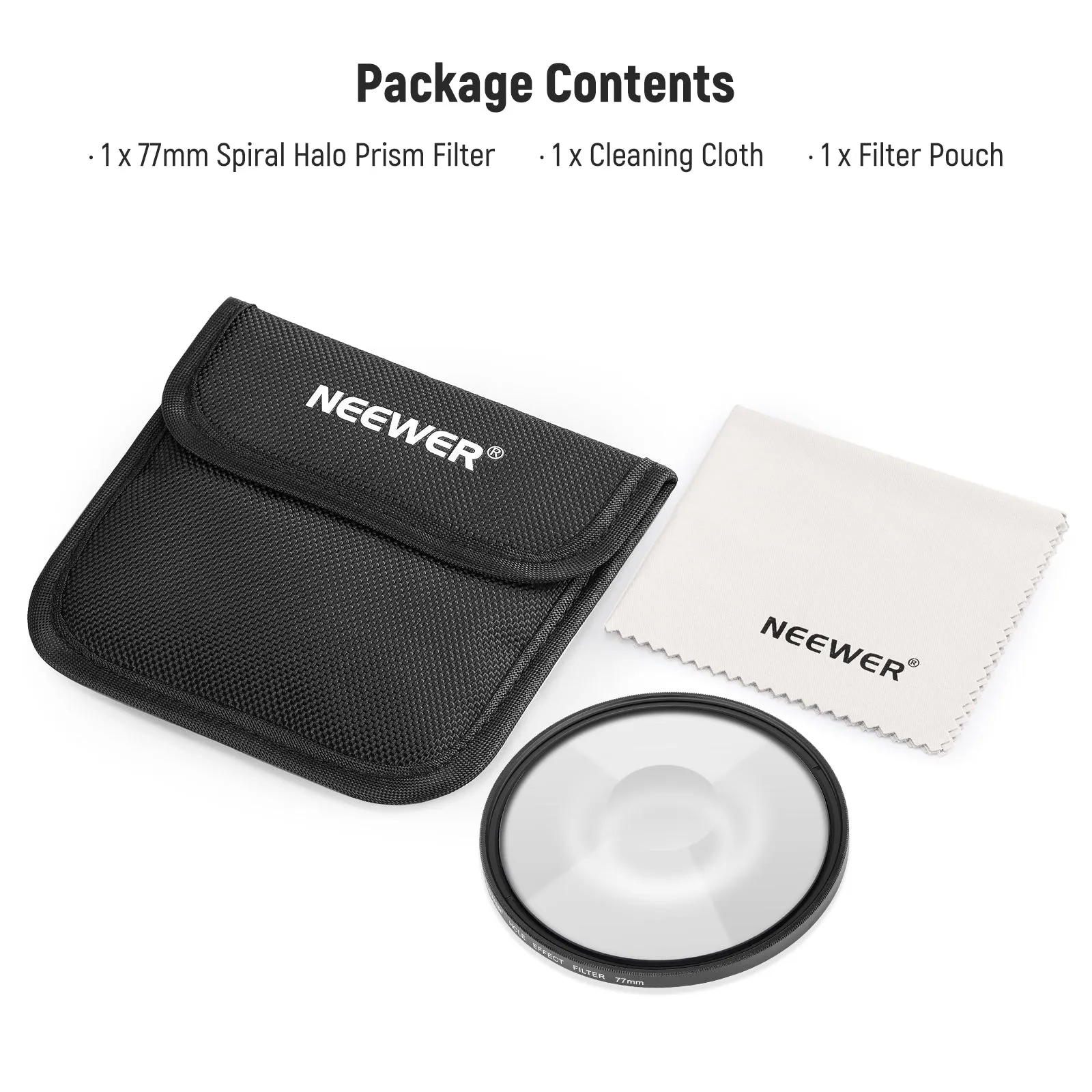 NEEWER Spiral Halo Camera Lens Filter