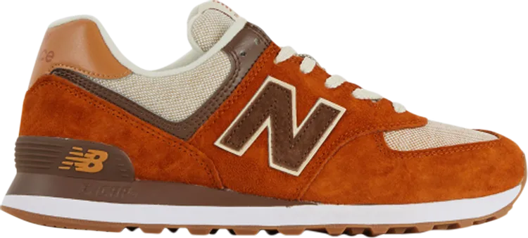 New Balance 574 'Canyon Dark Brown' Sneakers, Orange