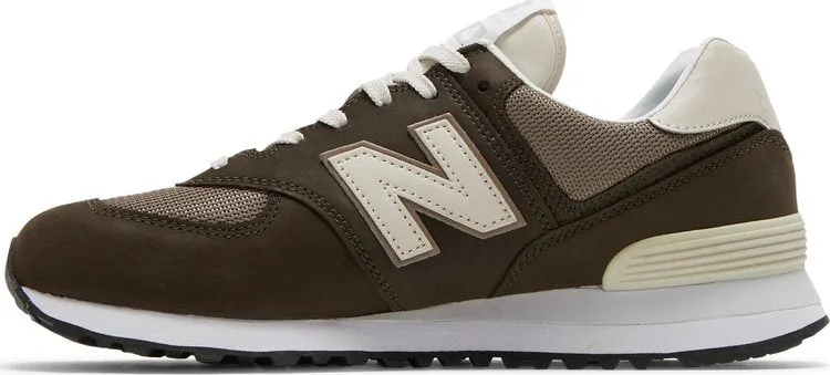 New Balance 574 sneakers, dark brown/cream