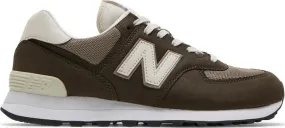 New Balance 574 sneakers, dark brown/cream