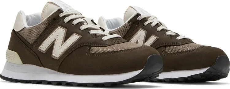 New Balance 574 sneakers, dark brown/cream