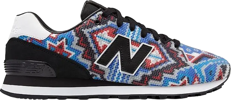 New Balance Ricardo Seco x 574 'Huichol Art' sneakers, blue