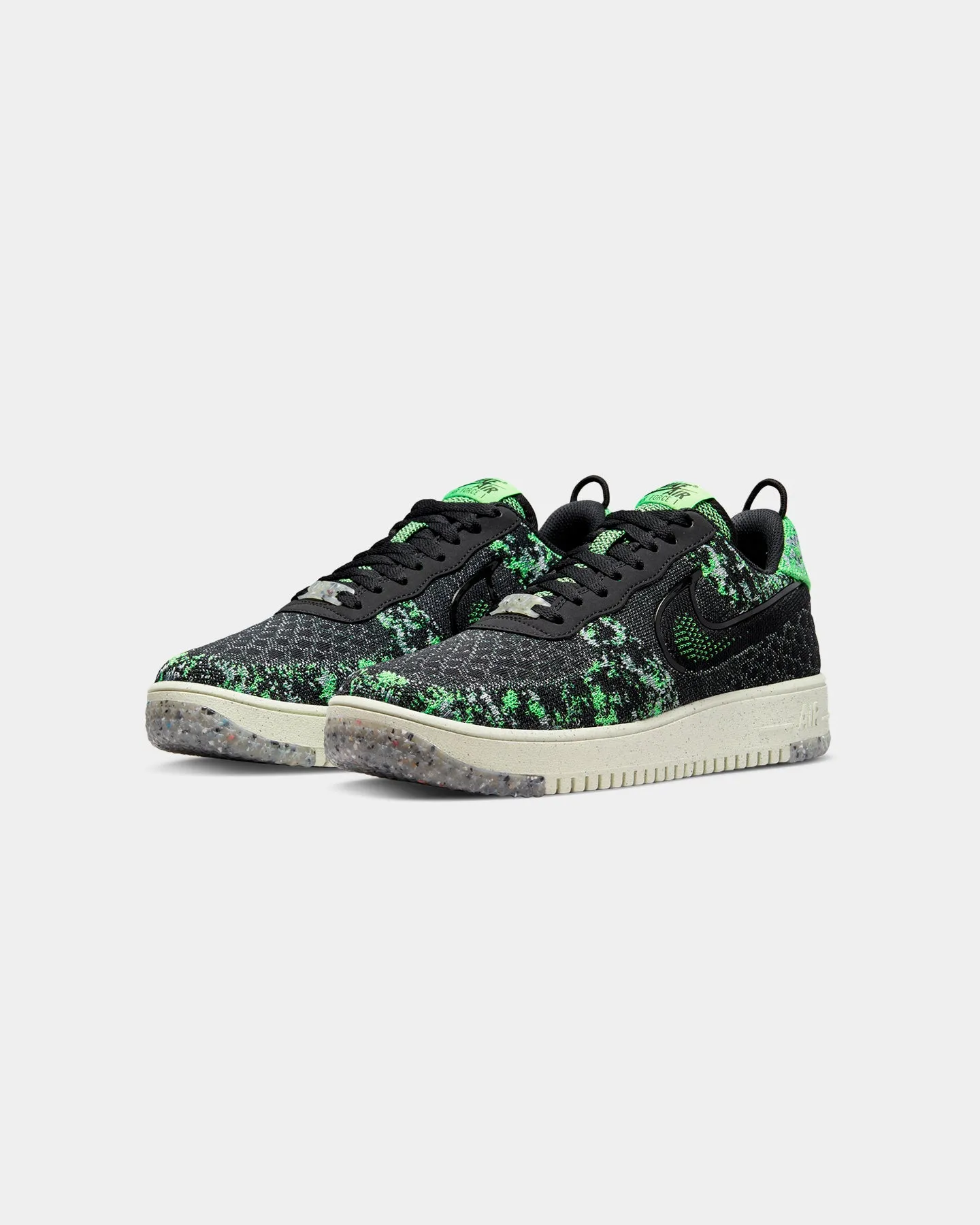 Nike Air Force 1 Crater Flyknit Next Nature Black/Volt